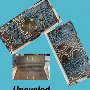 Keep it gypsy leather wallet with snake skin